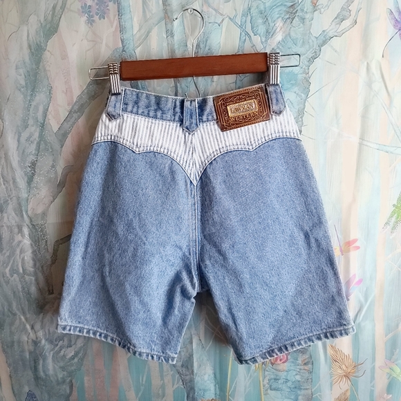 HP Vintage HighRise Denim Shorts LightWash Western - Picture 9 of 15
